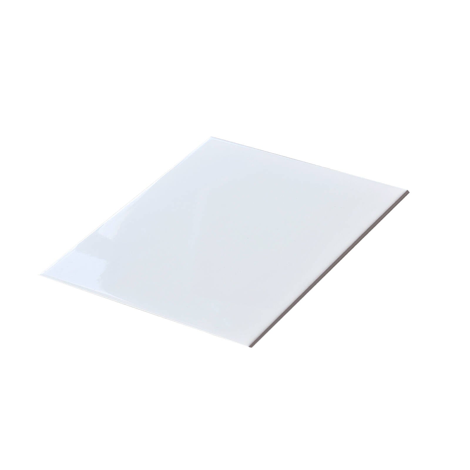 Duratile White Gloss Ceramic Wall Tile 20 x 20cm, 25 Pack 1sqm Glazed
