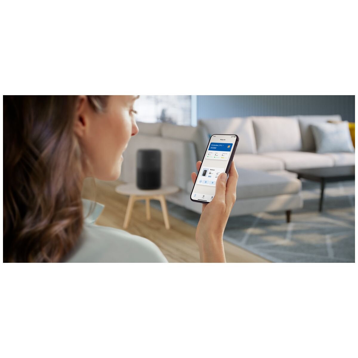 Philips PureProtect Mini 900 Series Air Purifier - Charcoal Grey, Three-Layer Filter, Air+ App - AC0951-13