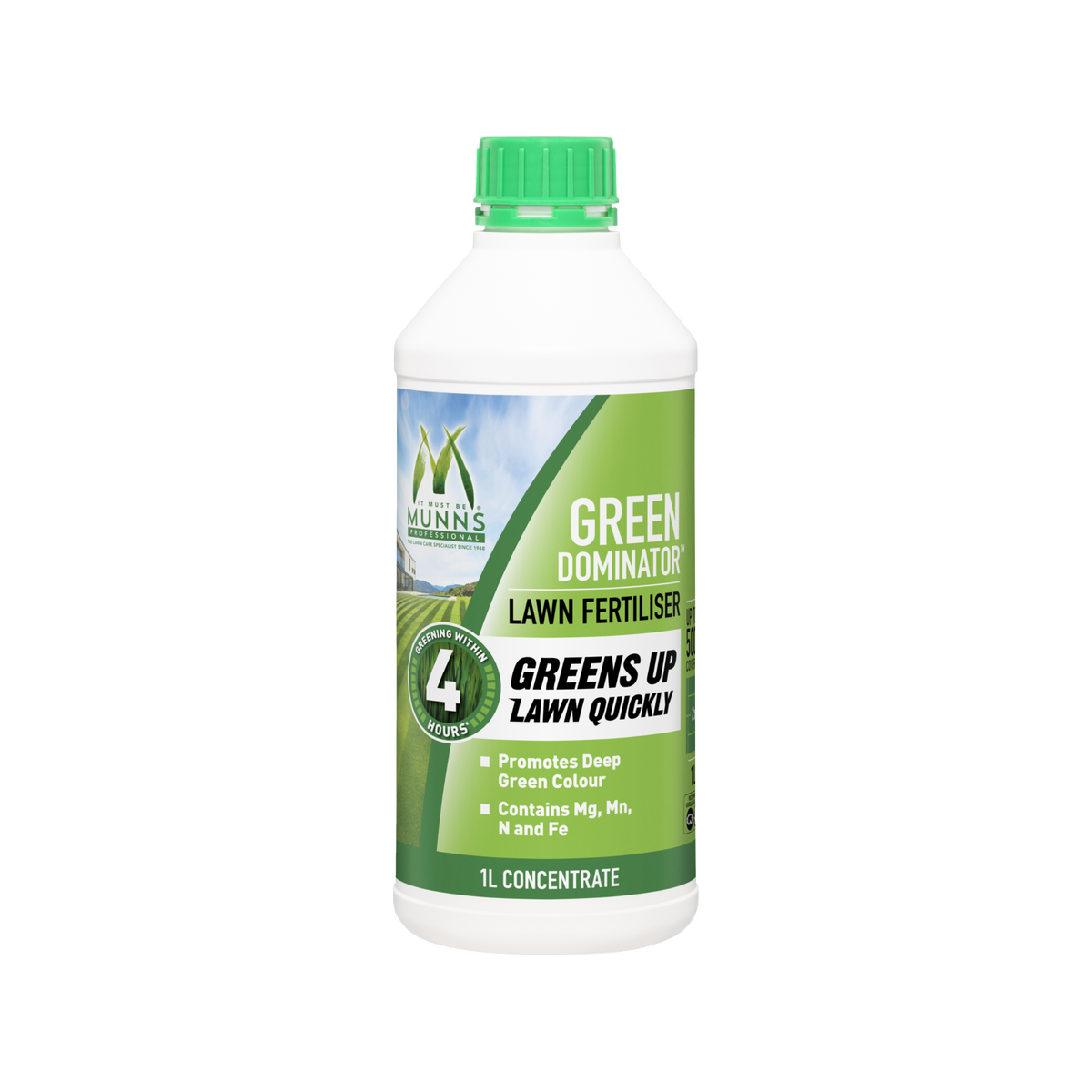Munns Professional 1L Green Dominator Liquid Lawn Fertiliser Concentrate