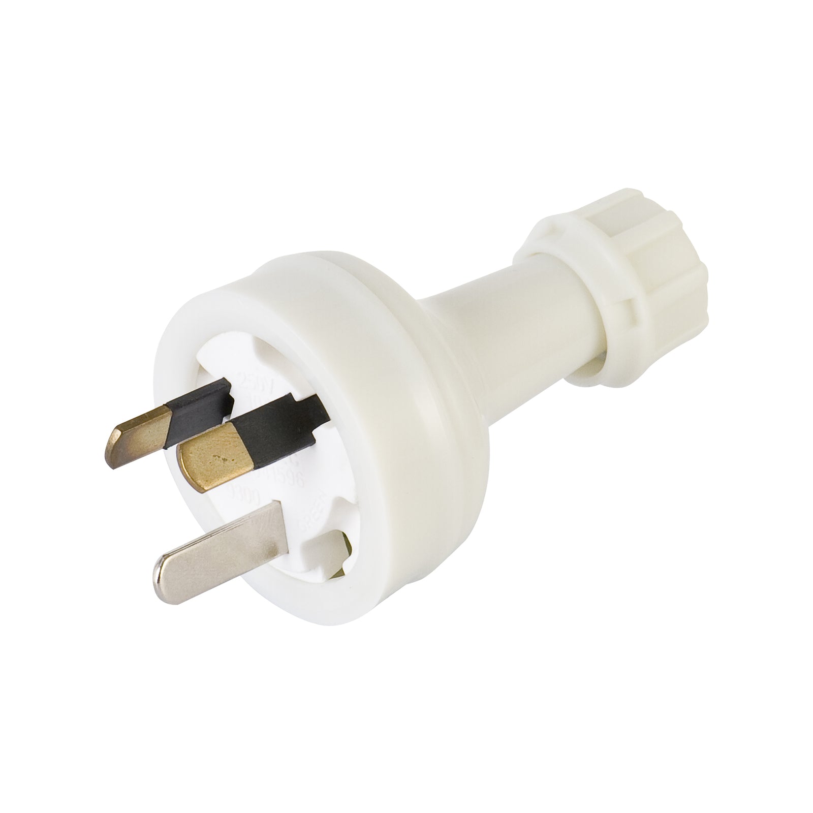 DETA 10A White Plug Top 3 Core PVC 240V Flexible Cord 6339B