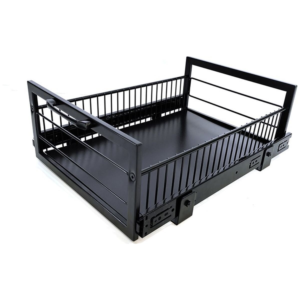 L.T. Williams Pull Out Wire Basket 39.5cm - Black - 25kg Capacity - Full Extension Runners - 9711