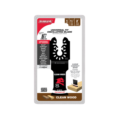 Diablo 32mm Universal Bi-Metal Multi-Tool Blade for Clean Wood 2610068592