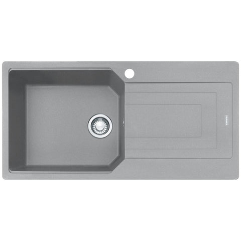 Franke Urban 1000mm topmount sink with right hand drainer - Grey Fragranite, 43L bowl - UBG611-100SGRHD