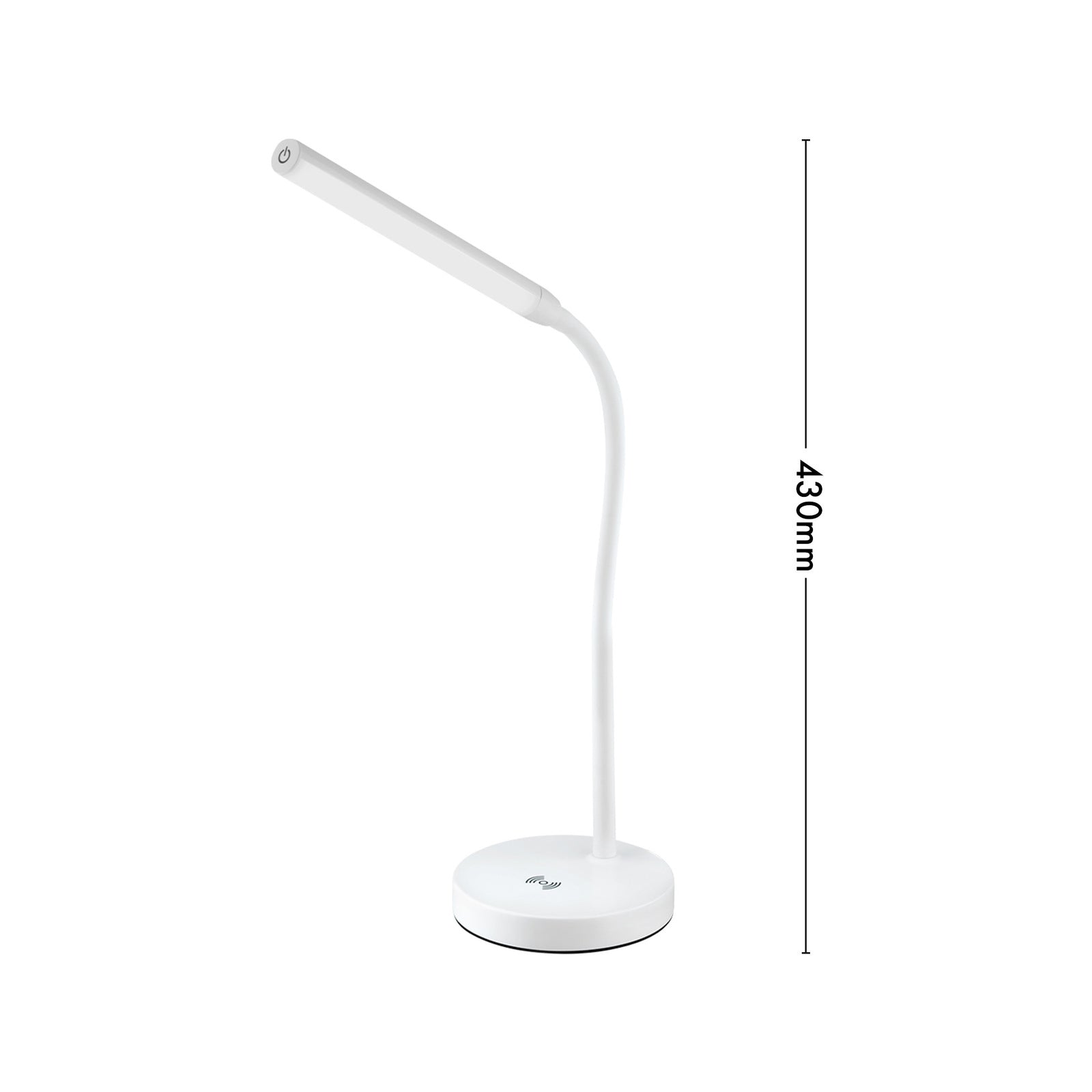 Verve Design 25W LED Table Lamp White Wireless Charging Touch ATL018WH