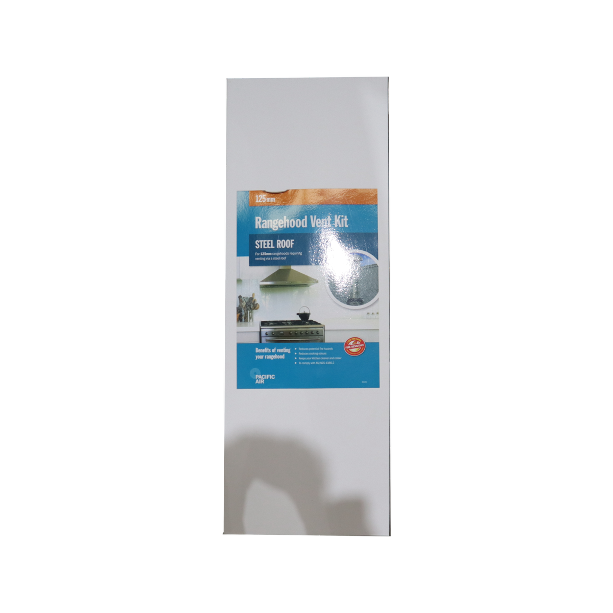 Pacific Air RS125 Steel Roof Rangehood Venting Kit 125mm Round - 3m Duct Aluminium