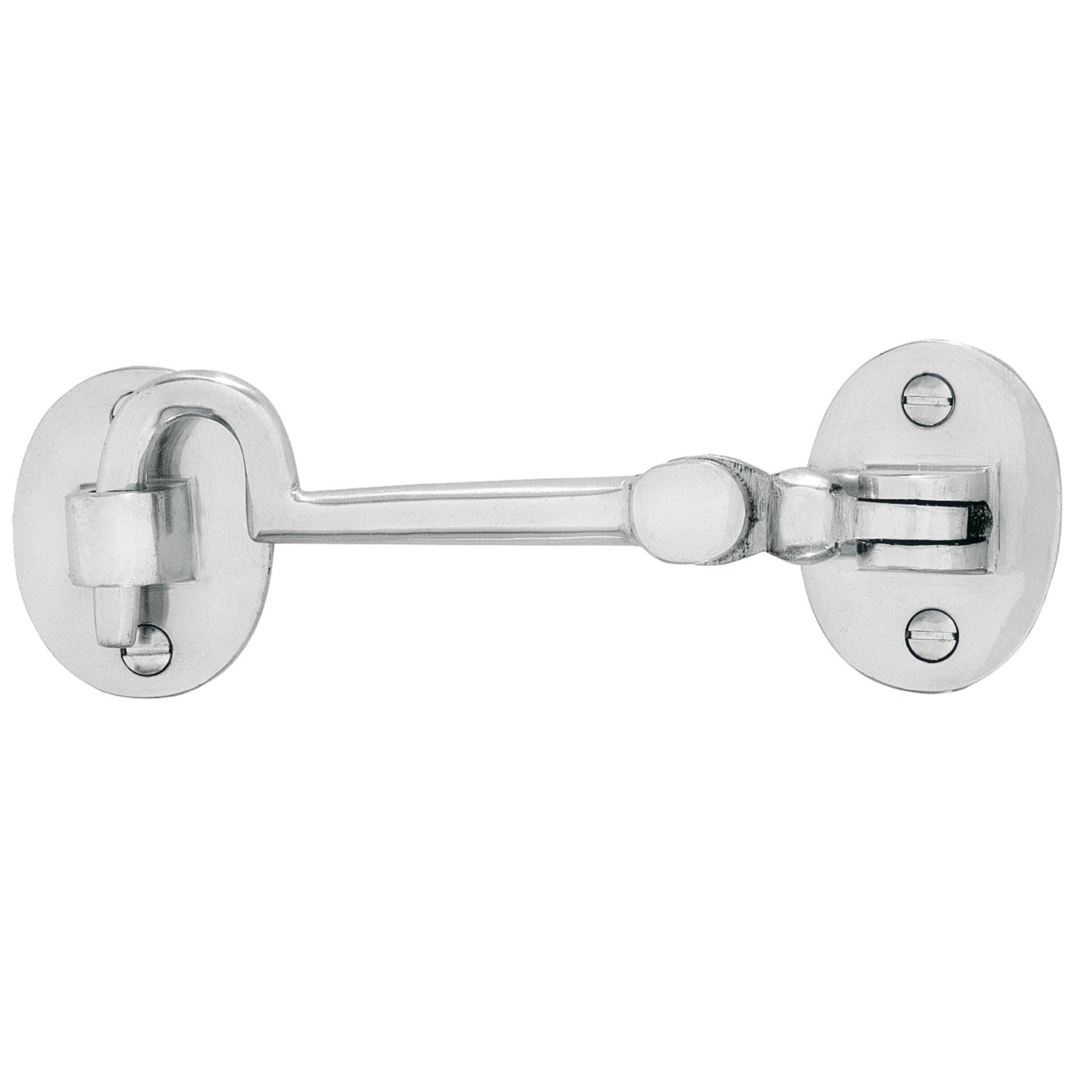 Delf Cabin Hook 100mm Polished Chrome - Solid Brass Door Holder