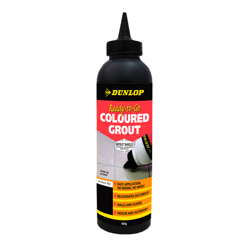 Dunlop Trade 800g Jet Black Ready-To-Go Coloured Grout Mould Resistant
