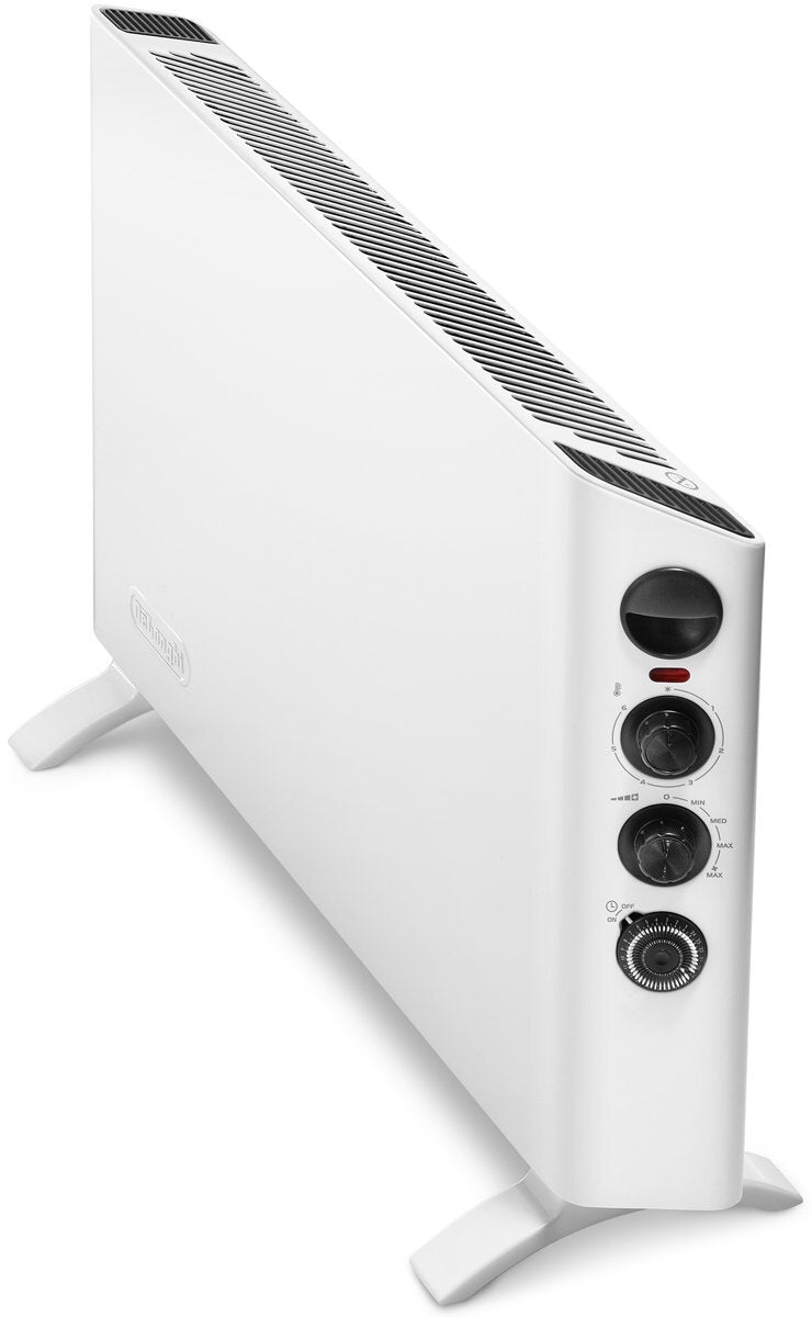 DeLonghi 2400W Electric Convector Heater with 24-Hour Timer - Wall Mountable, 3 Heat Settings - HSX3324FTS