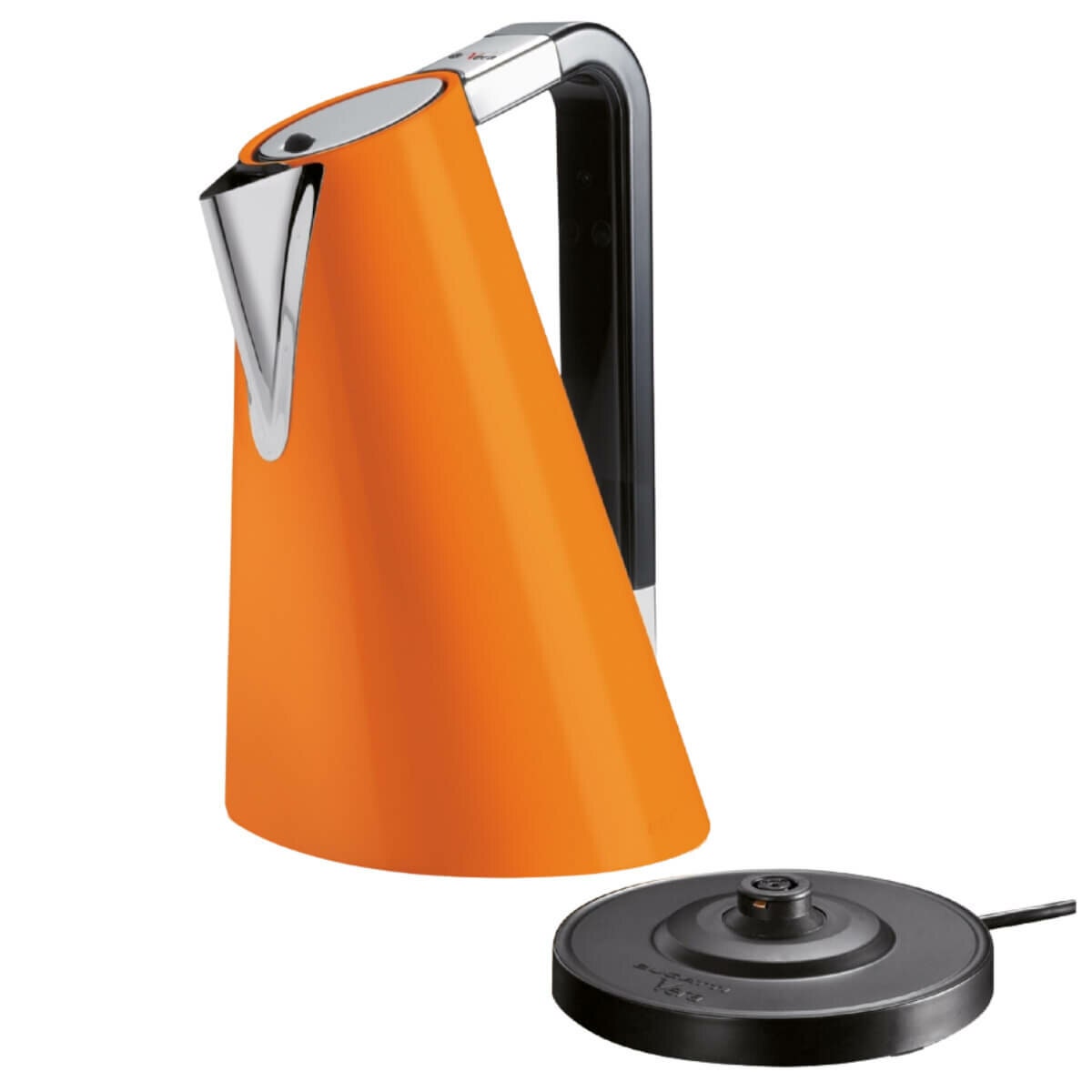 Bugatti Vera Easy Kettle 1.7L - Orange, 18/10 Stainless Steel, 360 Degree Body - 14-SVERACO