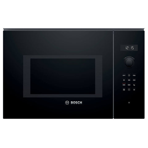 Bosch Series 6 25L Built-In 900W Microwave with Grill - Black, AutoPilot 8 Programs - BEL554MB1A