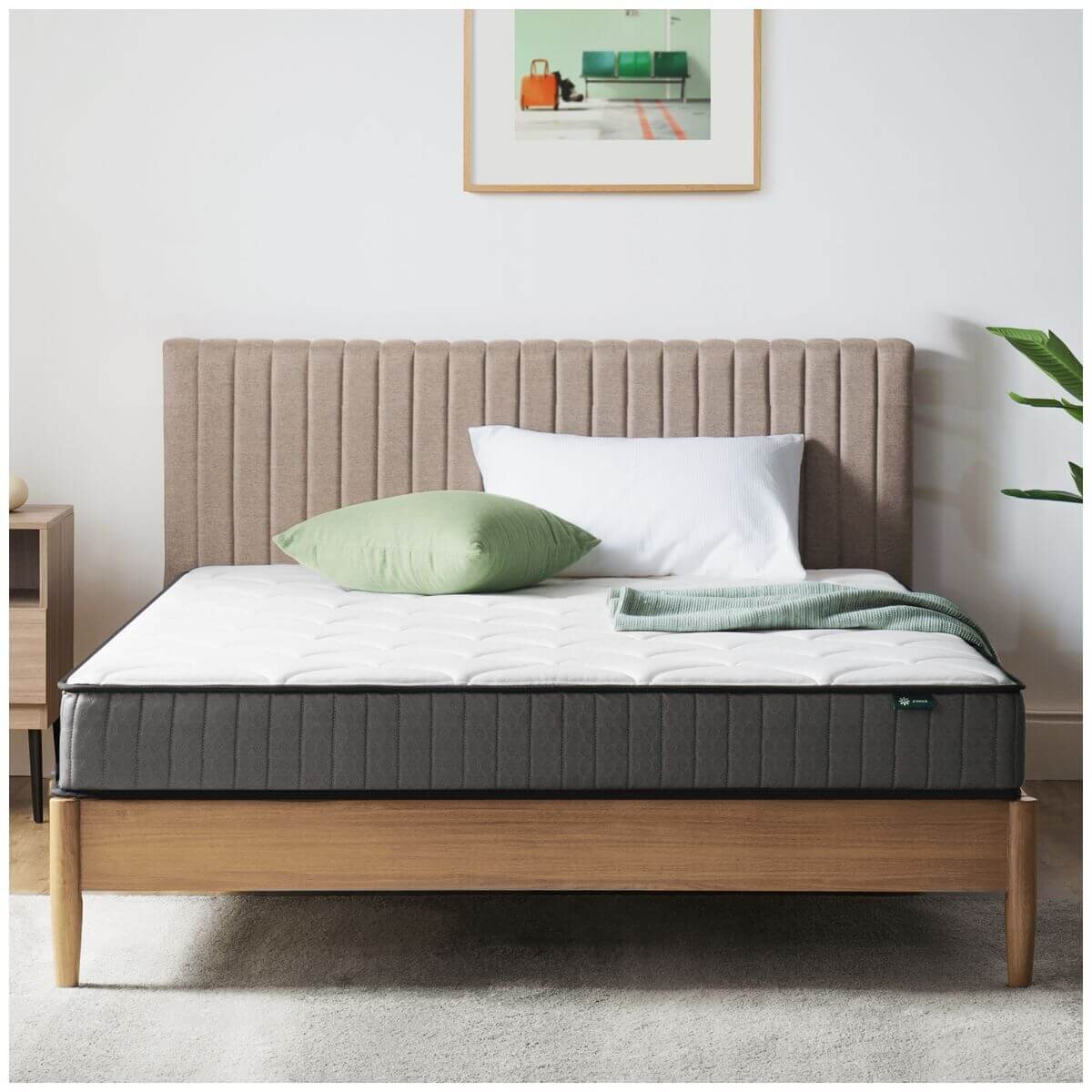 Zinus Double iCoil Pocket Spring Mattress - Pressure Relieving Foam, Fibre-Quilted Cover - AU-MSSBO1ZC-06D