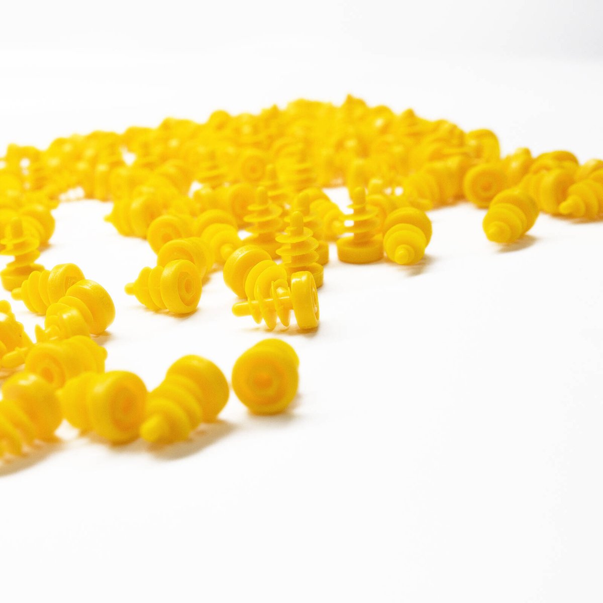 I-Create Mini Screws for 1-3 Cardboard Layers, 25 Piece Yellow