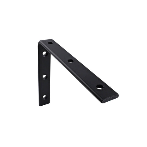 Carinya 175 x 150mm Black Heavy-Duty Powder Coated Steel Angle Bracket, 100kg