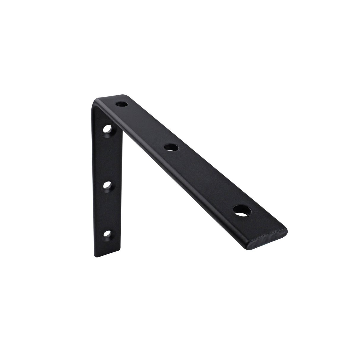 Carinya Black Angle Bracket 175x150mm Powder Coated Steel Heavy-Duty - SuperSaverAU - view 1