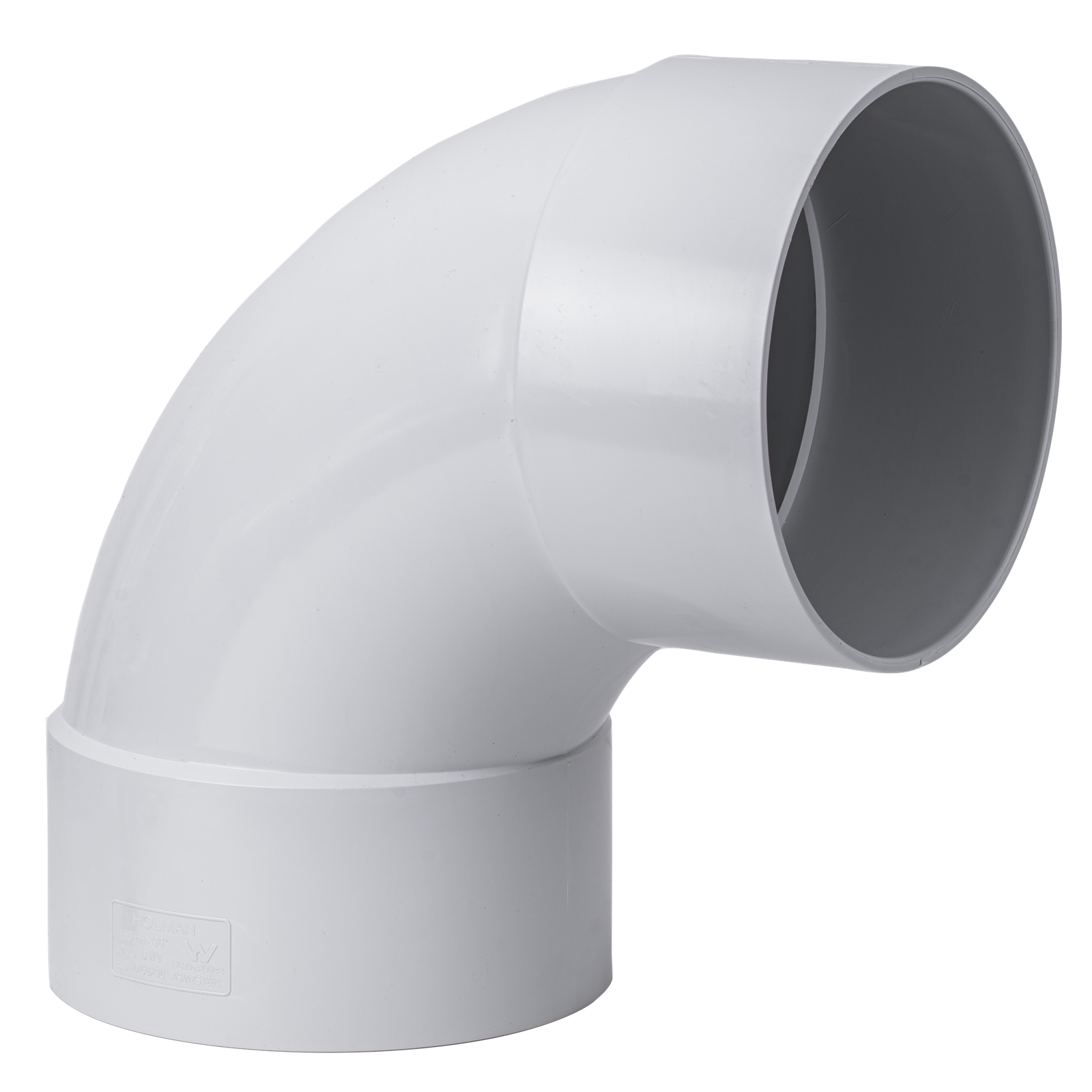 Holman 150mm 88° PVC DWV Female to Female Plain Bend