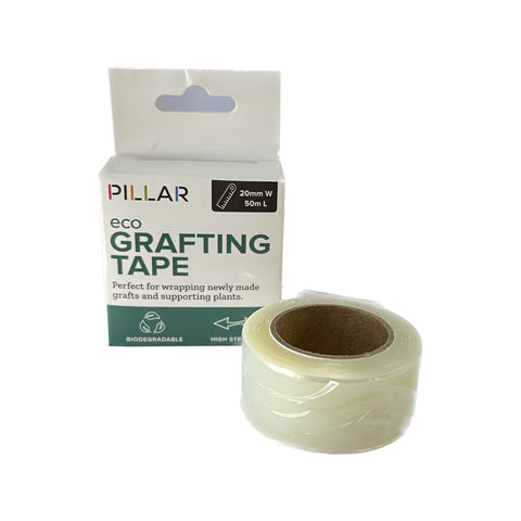 Pillar 20mm x 50m Clear Eco Grafting Tape for Plant Support and Grafting