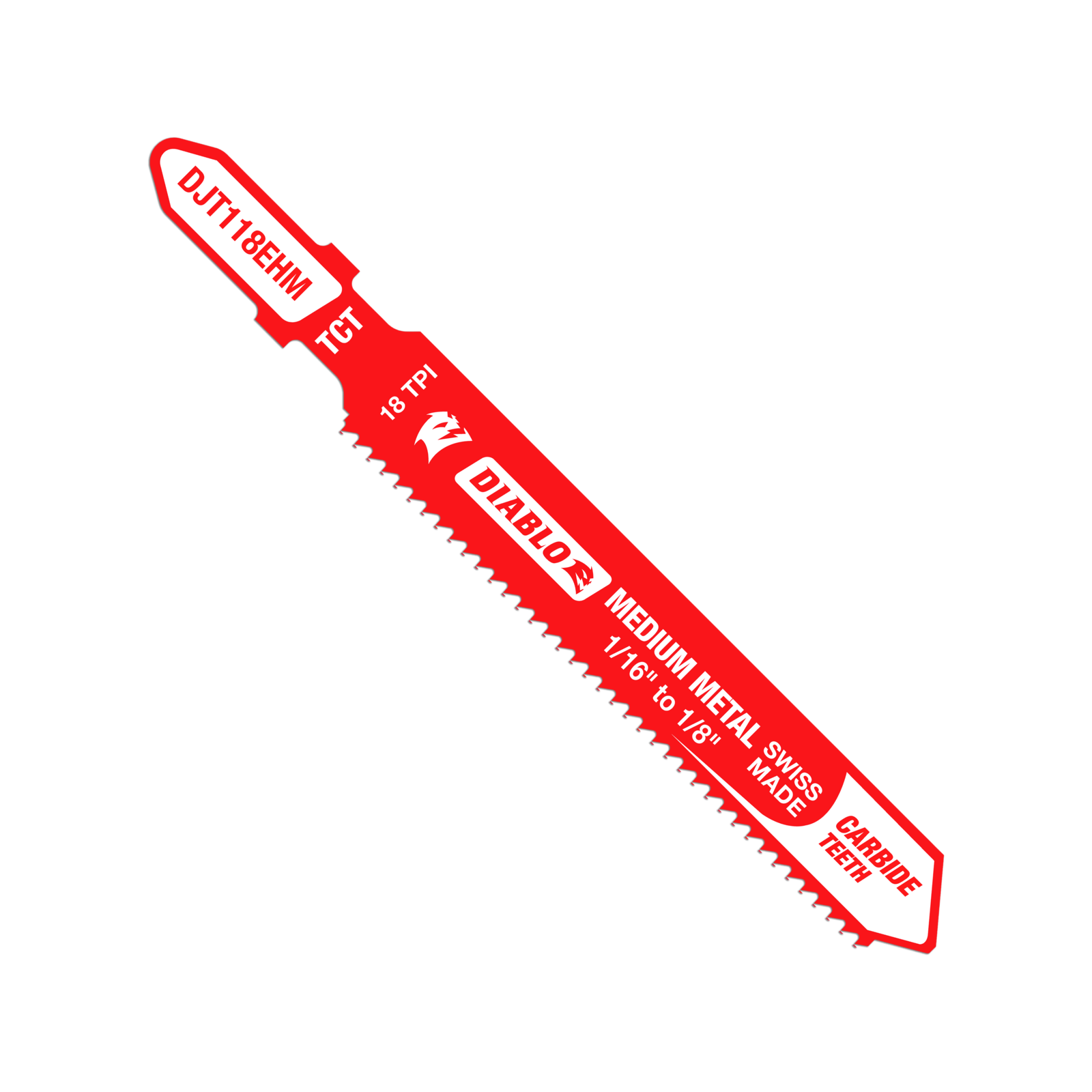 Diablo 83mm 24 TPI Carbide T-Shank Jig Saw Blade for Medium Metal