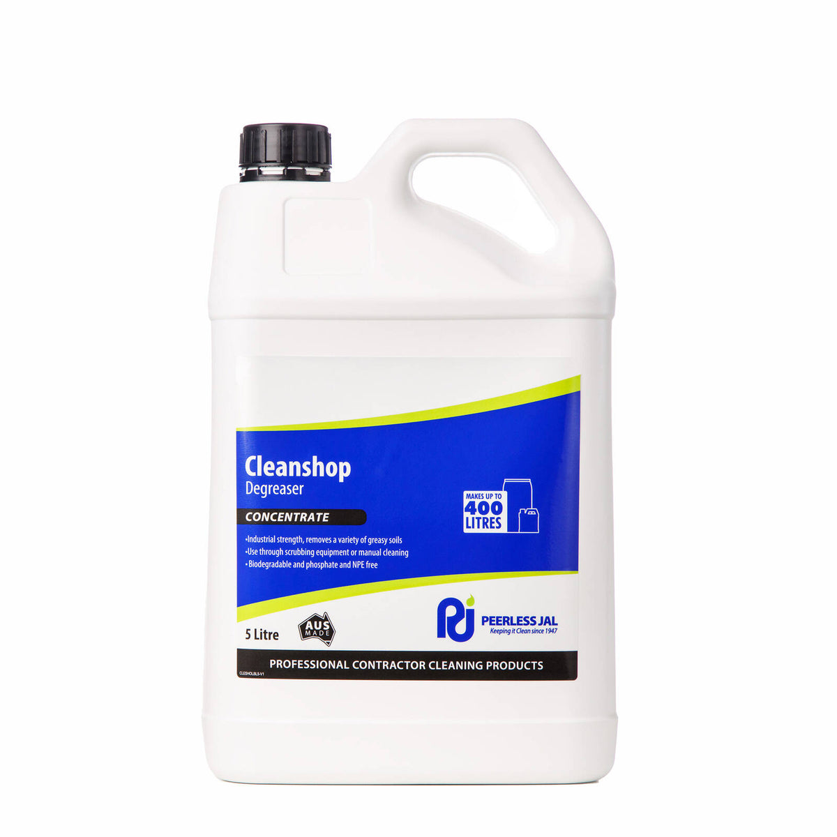 Peerless JAL Cleanshop Heavy Duty Cleaner Degreaser 5L