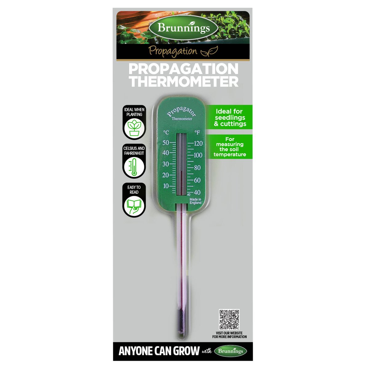 Brunnings Soil Propagation Thermometer