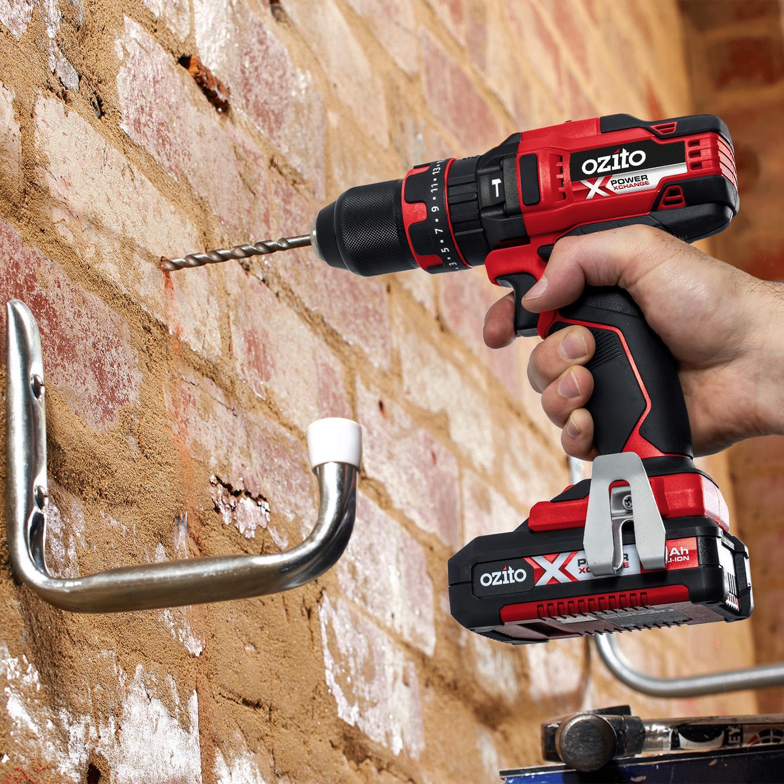 Ozito PXC 18V 13mm Keyless Cordless Hammer Drill Skin Only PXHDS-180