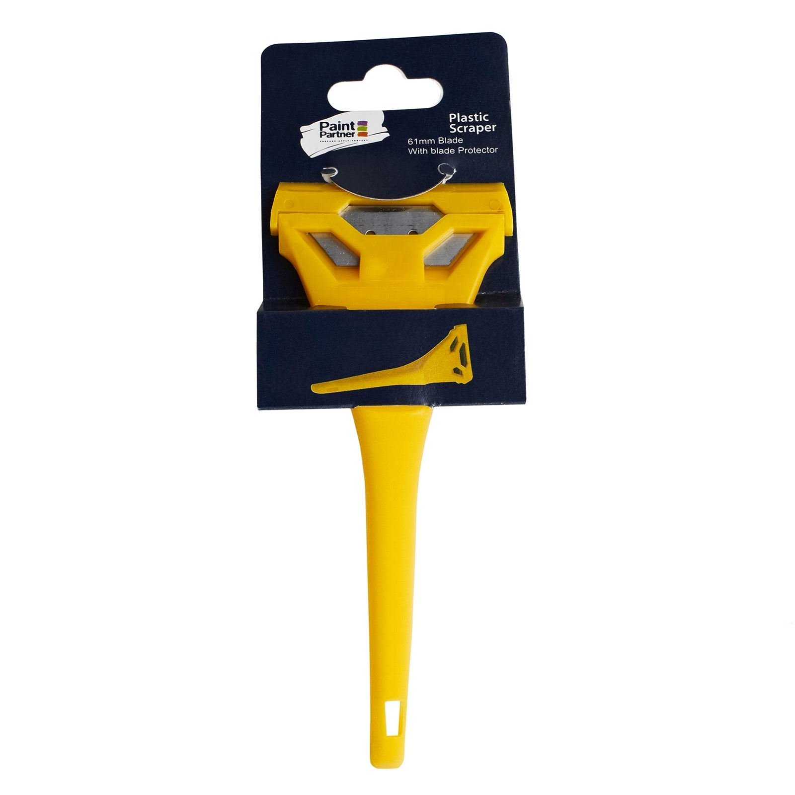 Paint Partner Window Scraper with Protector 61mm Carbon Steel Blade