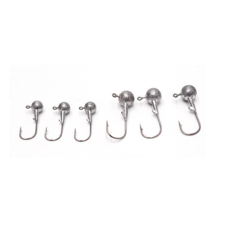 Chemically Sharpened Jig Head Fishing Hooks for Soft Bait Lures - 1 g, Pack of 20 - view 3