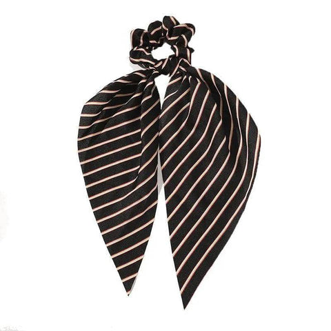 Chiffon Ponytail Scarf Bow Elastic Hair Tie Scrunchie - Colour 1