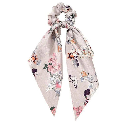 Chiffon Ponytail Scarf Bow Elastic Hair Tie Scrunchie - Colour 7