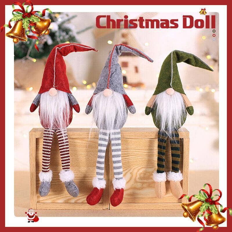 Christmas Faceless Gnome Doll Window Ornament, 50 x 10 cm - Grey - view 2