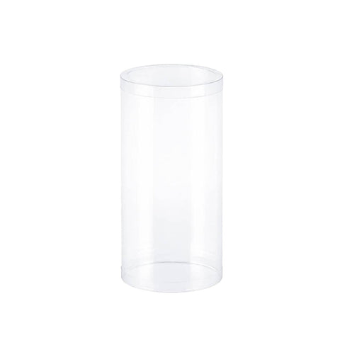 Clear Cylinder Storage Tubes, Pack of 50 - Size 5 x 5 x 10 cm
