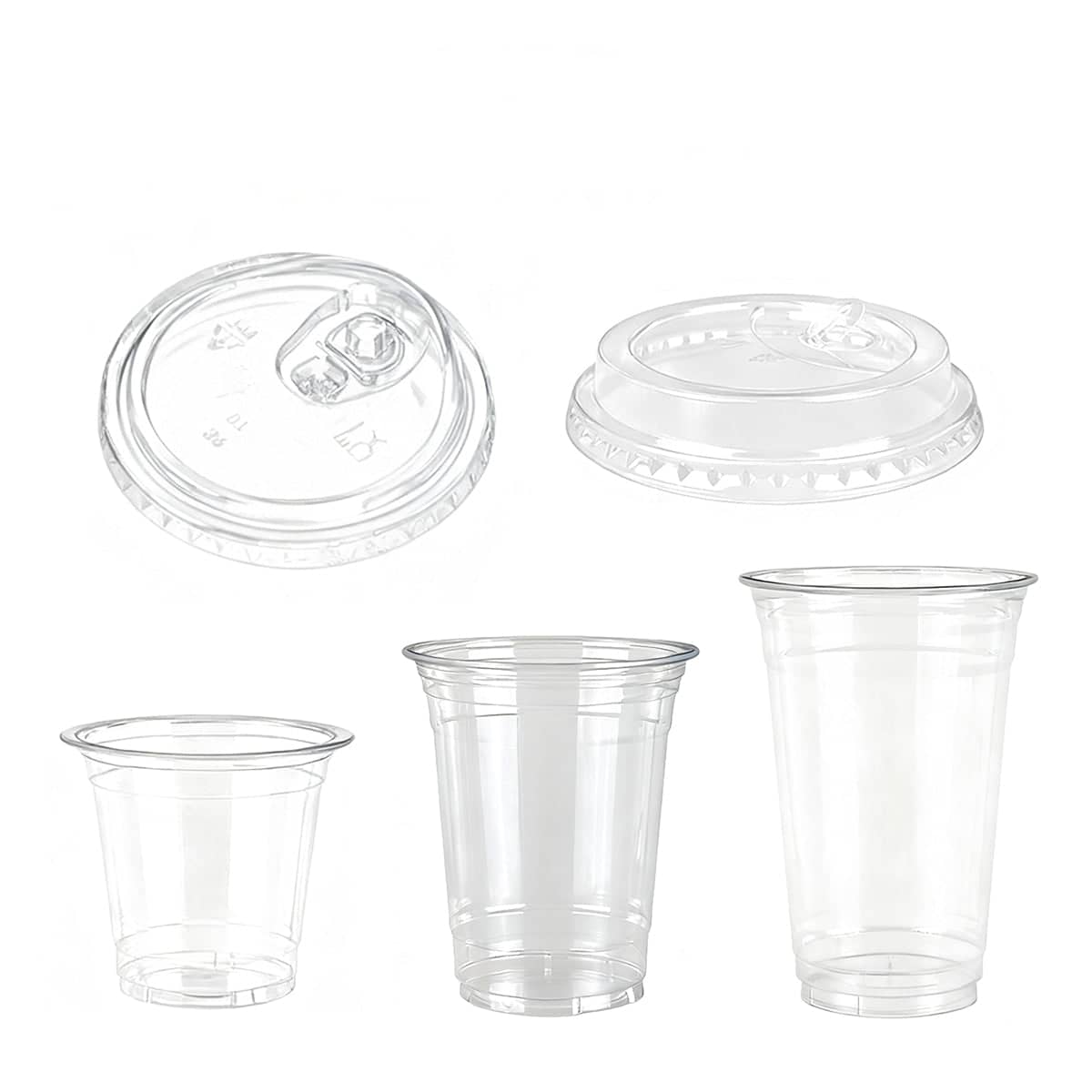Clear Plastic Cold Drink Cups - 12 oz (360 ml), Pack of 100 - view 3