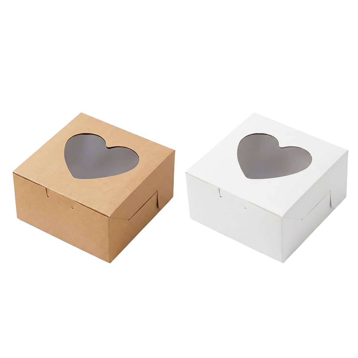 Clear Window Dessert Cake Boxes, Pack of 50 - White - view 3