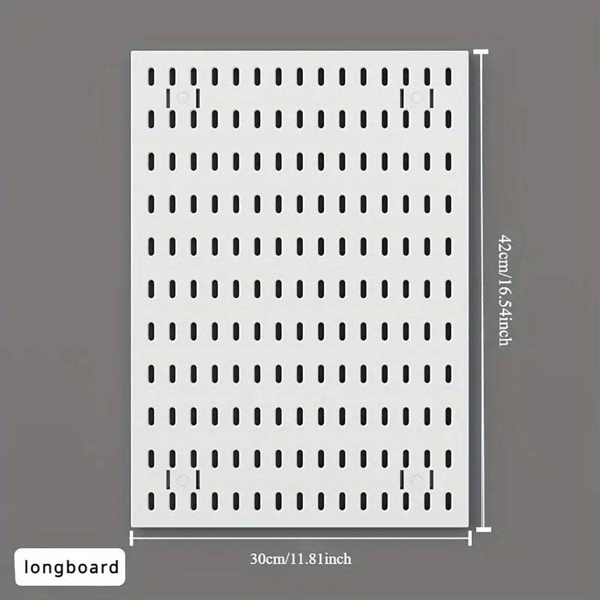 Clip-On Vertical Hole Board Desktop Organiser - Black - view 4