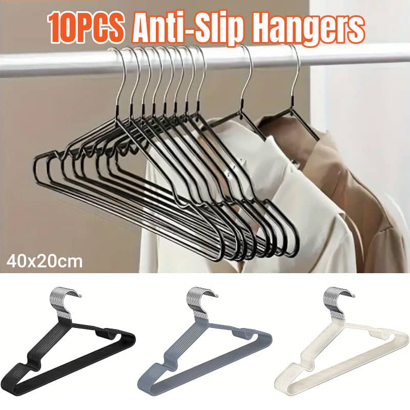 Clothes Hangers, 10 Pack - Black - view 2