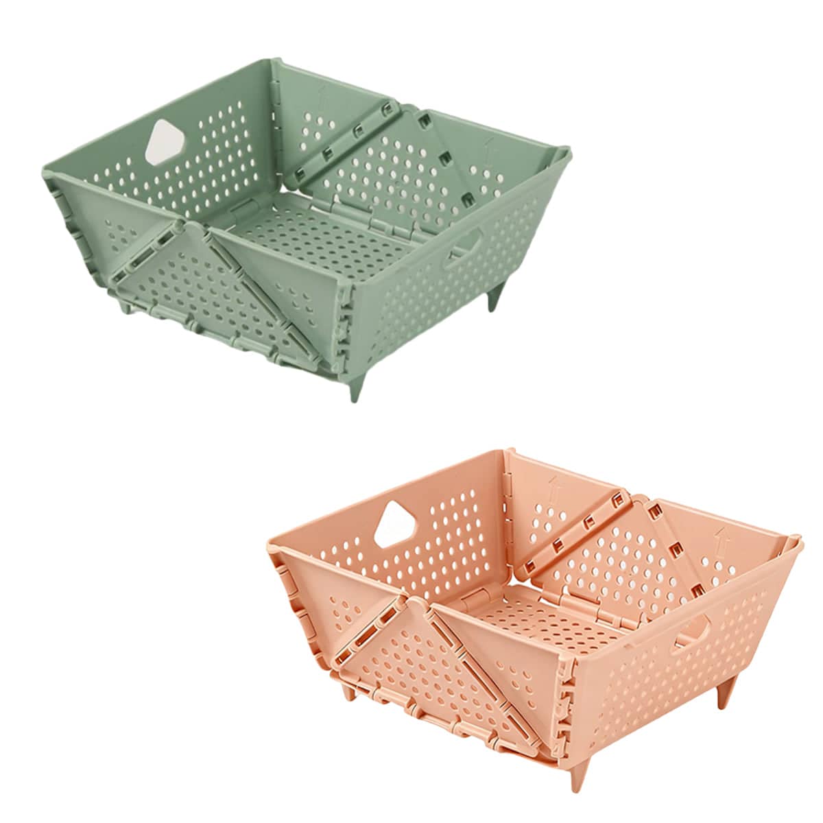 Collapsible Vegetable Washing Basket for Kitchen Sink - Sage Green - view 3