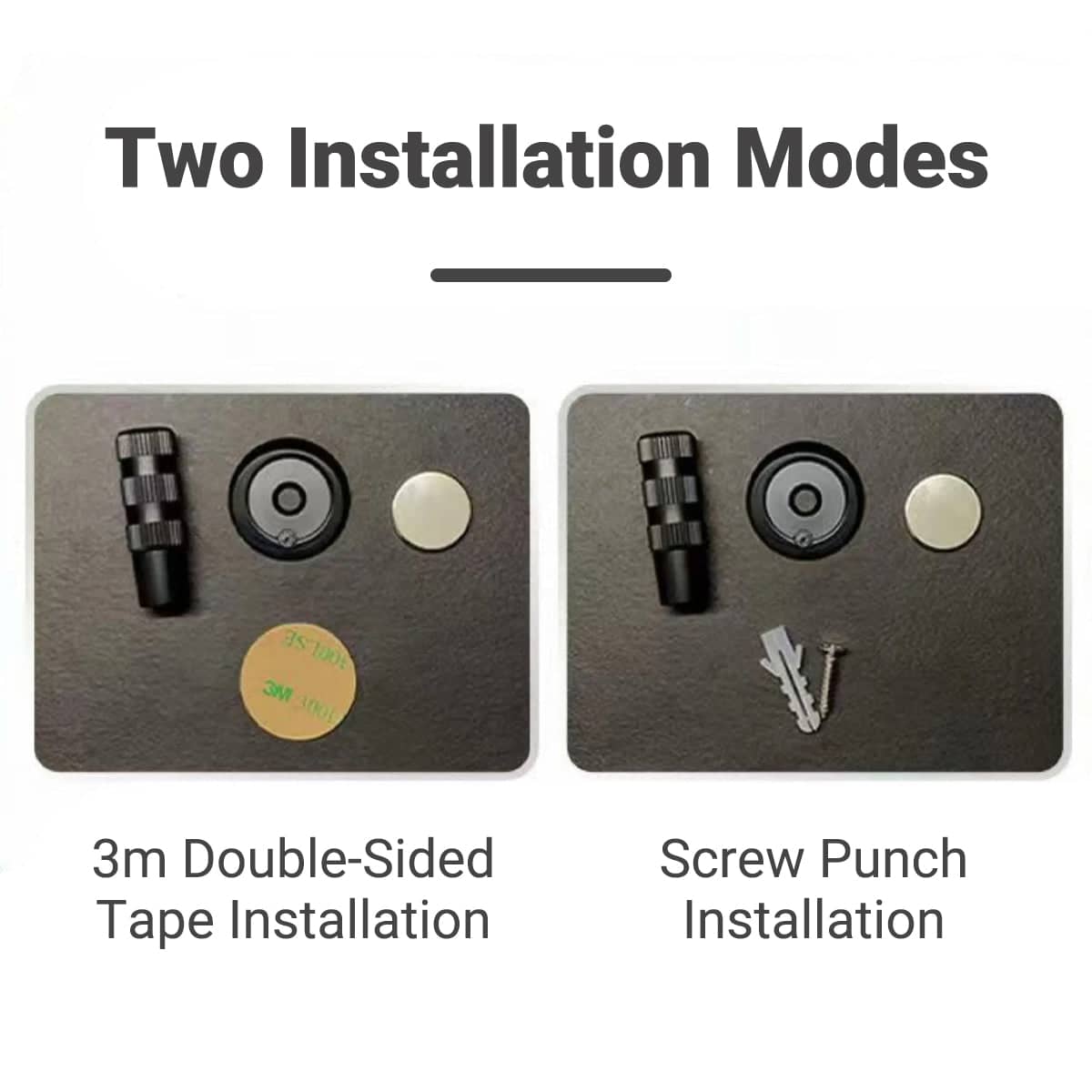 Concealed Magnetic Door Stopper for Bedroom and Bathroom Floors - Black - view 5