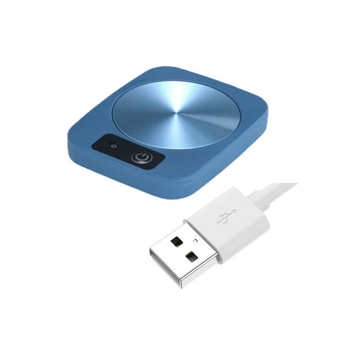Constant Temperature Heating Coaster for Cups and Mugs - Blue
