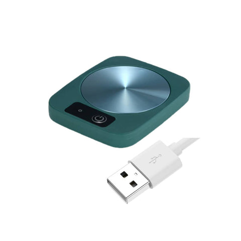 Constant Temperature Heating Coaster for Cups and Mugs - Dark Green
