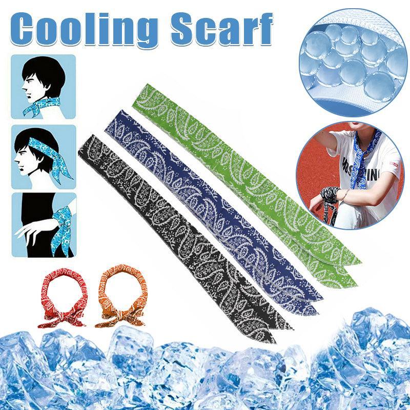 Cooling Scarf Bandana Headband Ice Neck Wrap for Sport - Red - view 2