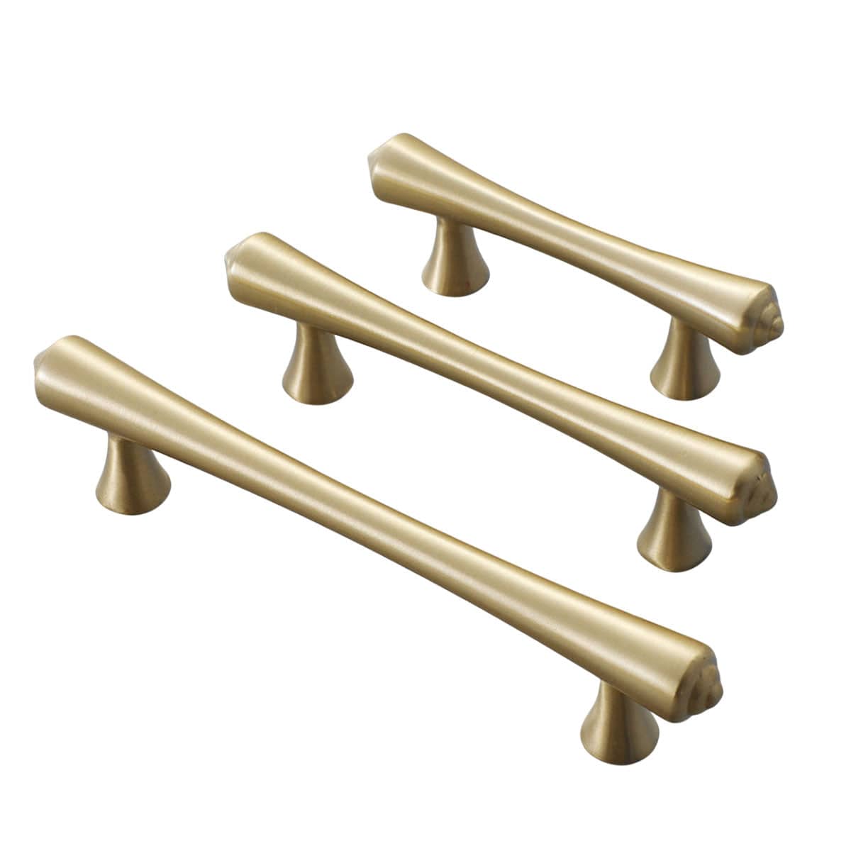 Copper Cabinet Handle with Gold Finish - 128 mm Hole Spacing - view 3