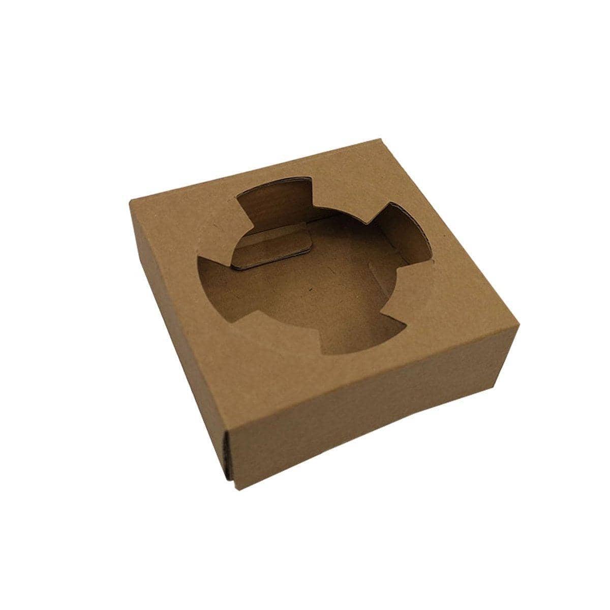 Corrugated Coffee Cup Holder with Kraft Paper Base - Single Cup, Pack of 100