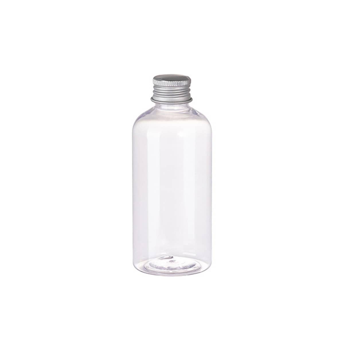 Cosmetic Bottles with Aluminium Lids, Pack of 20 - Clear, 200 ml