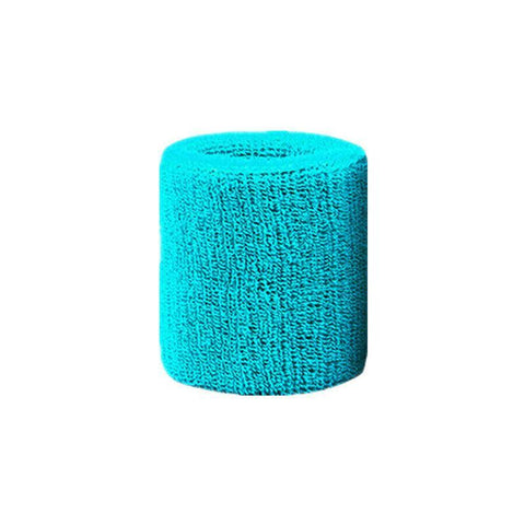 Cotton Sports Wristband Sweatband for Tennis, Gym and Yoga - Aqua