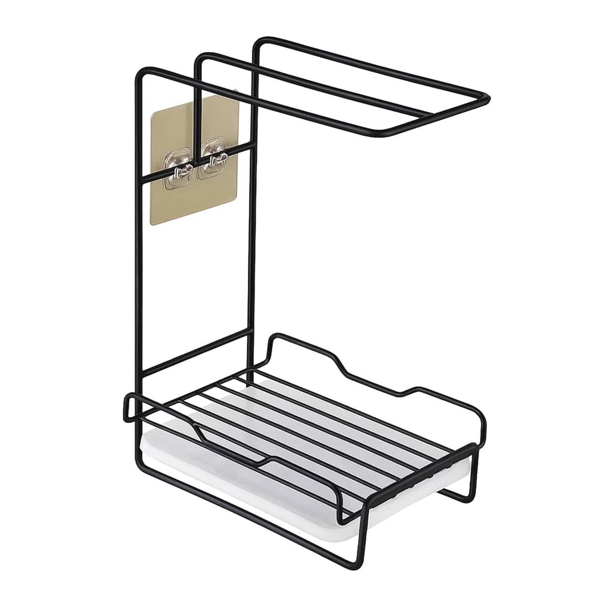 Countertop Kitchen Sink Caddy Organiser with Drain Rack and Cloth Rail - view 2