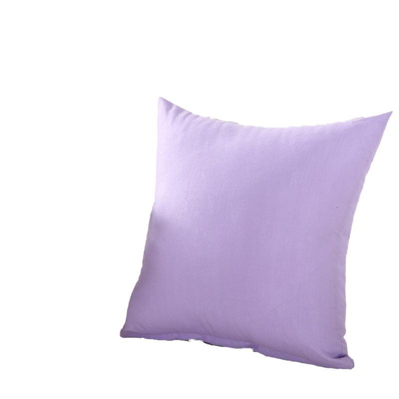 Cushion Cover 40 x 40cm Plain Polyester - Light Purple