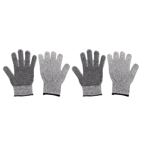 Cut Resistant Gloves Anti Slip Abrasion Resistant Garden Woodworking - Pack of 2 Pairs Extra Large 21 cm