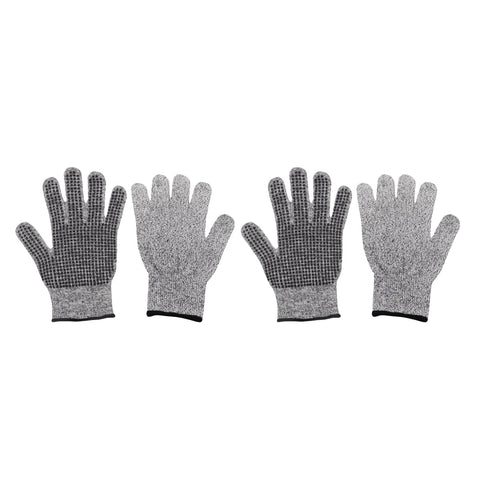 Cut Resistant Gloves Anti Slip Abrasion Resistant Garden Woodworking - Pack of 2 Pairs Large 20 cm