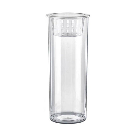 Cylindrical Hydroponic Plant Vase with Basket - Large, 30 cm High x 10 cm Diameter
