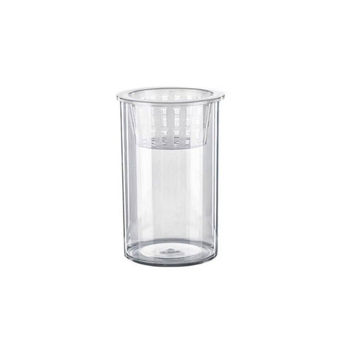 Cylindrical Hydroponic Plant Vase with Basket - Small, 20 cm High x 10 cm Diameter