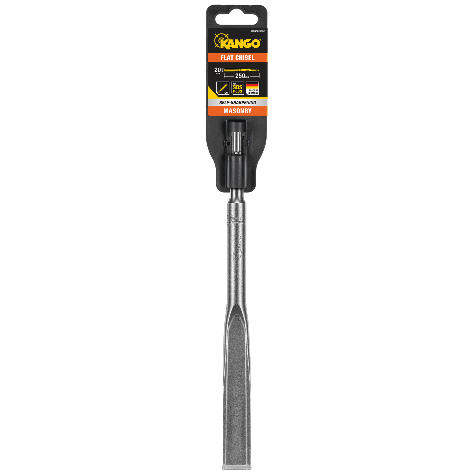 Kango 20mm x 250mm SDS Plus Self-Sharpening Flat Chisel